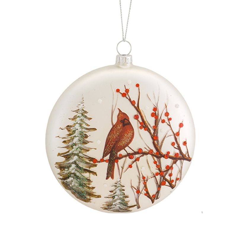 Cardinal Disc Ornament